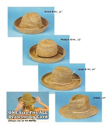 Crushable seagrass hats on sale